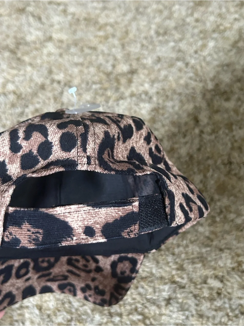 Nine West Leopard Cheetah Print Baseball Hat